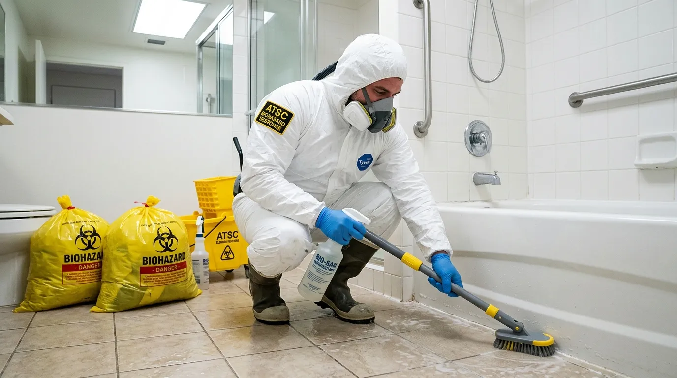Decontamination equipment deployed for Blood Cleanup in Thornton